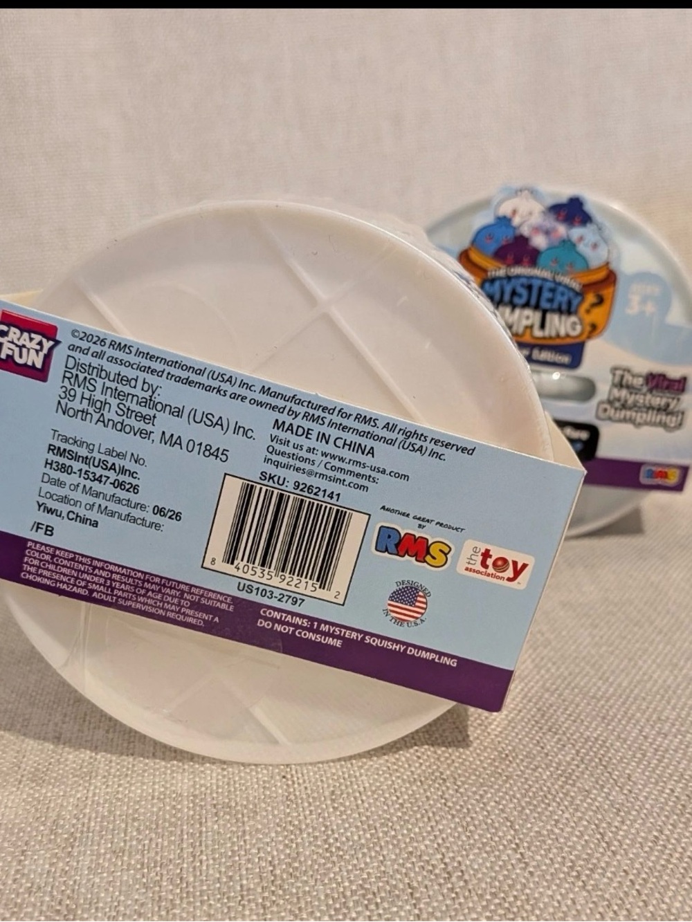 RMS Crazy Fun POLAR BEAR Edition Mystery Dumpling Viral Squishy NEW 🐻❄️🩵